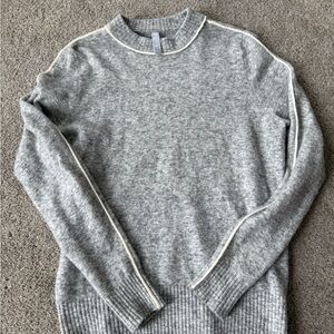Gray Crew Neck Women's Sweater